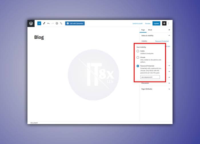 Password Protect a WordPress Page
